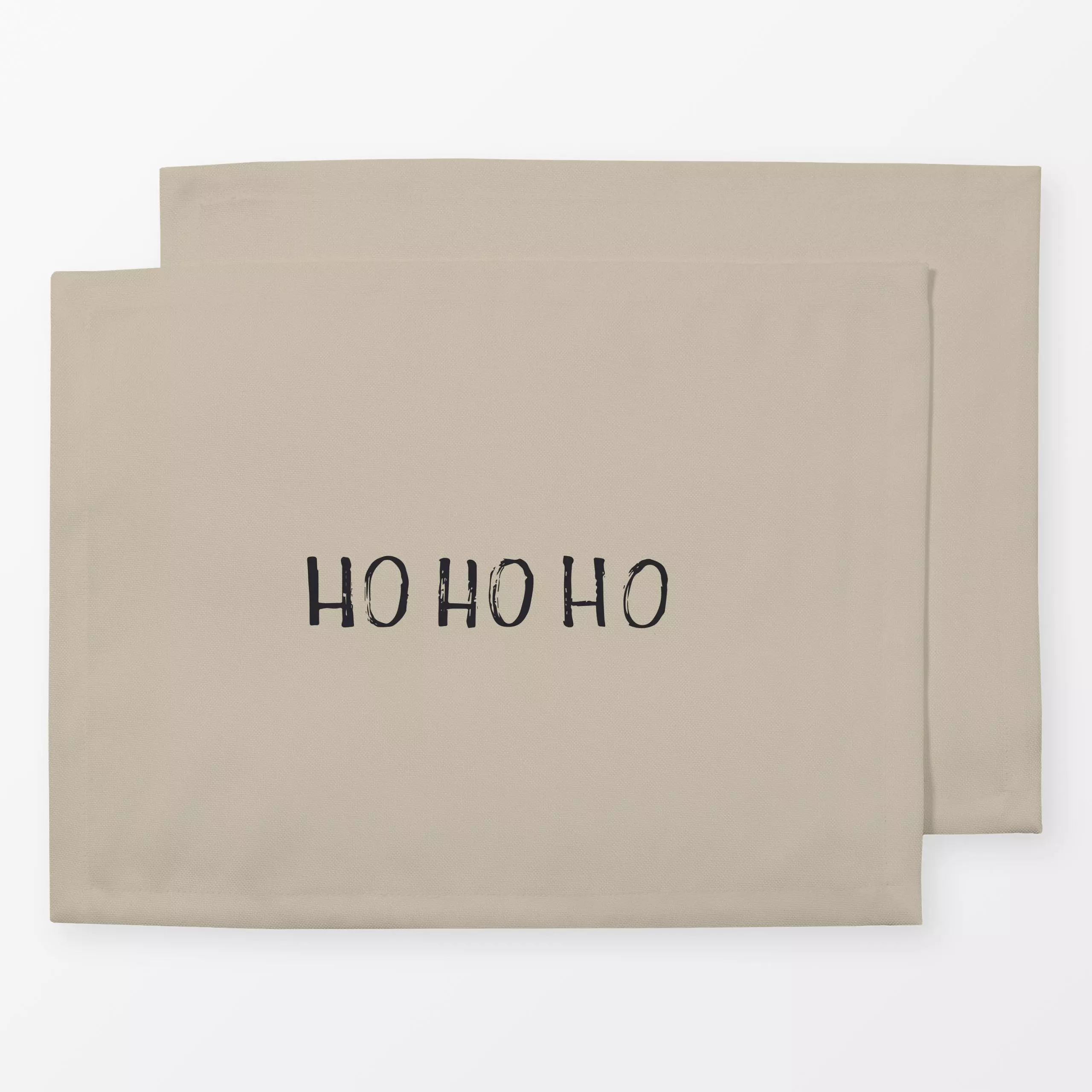 Tischset HoHoHo fog - Sprüche & Schriftzüge, Weihnachten, Winter - von „Katrin Graff"; Herbst, winterdeko, Handschrift, Lett...
