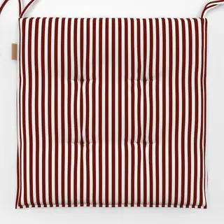 Sitzkissen Bistro Stripes basic red