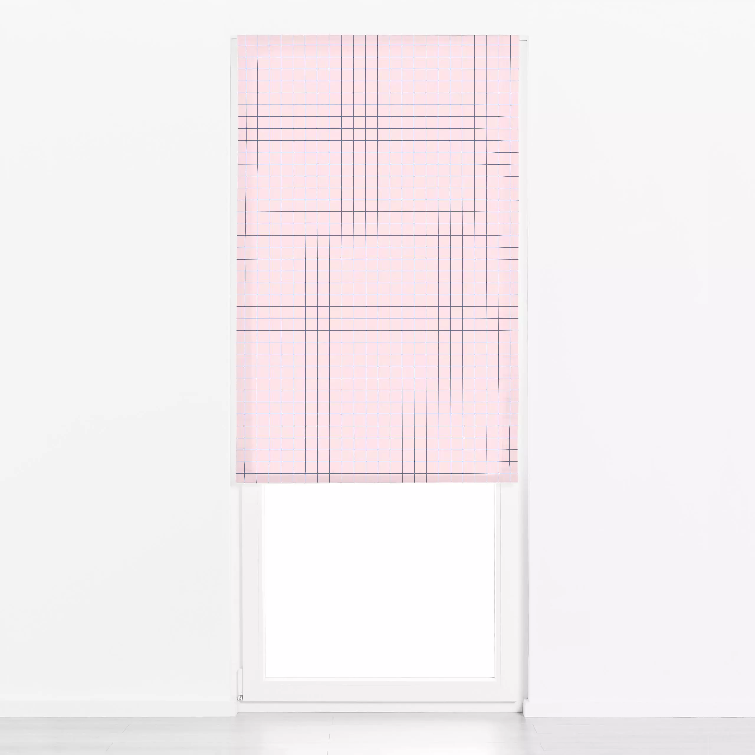 Raffrollo Checks Rose - Symbole & Muster - von „Jana Moßmann"; Muster, Kaffee, Karos, kariert, kleinkariert, Tischdecke, cof...