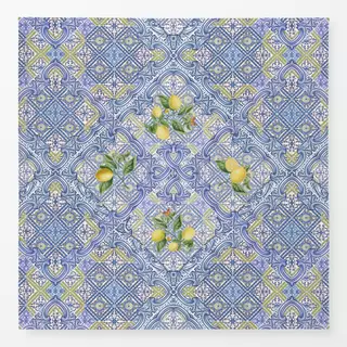 Tischdecke Spanisch Zitronen Fliesen