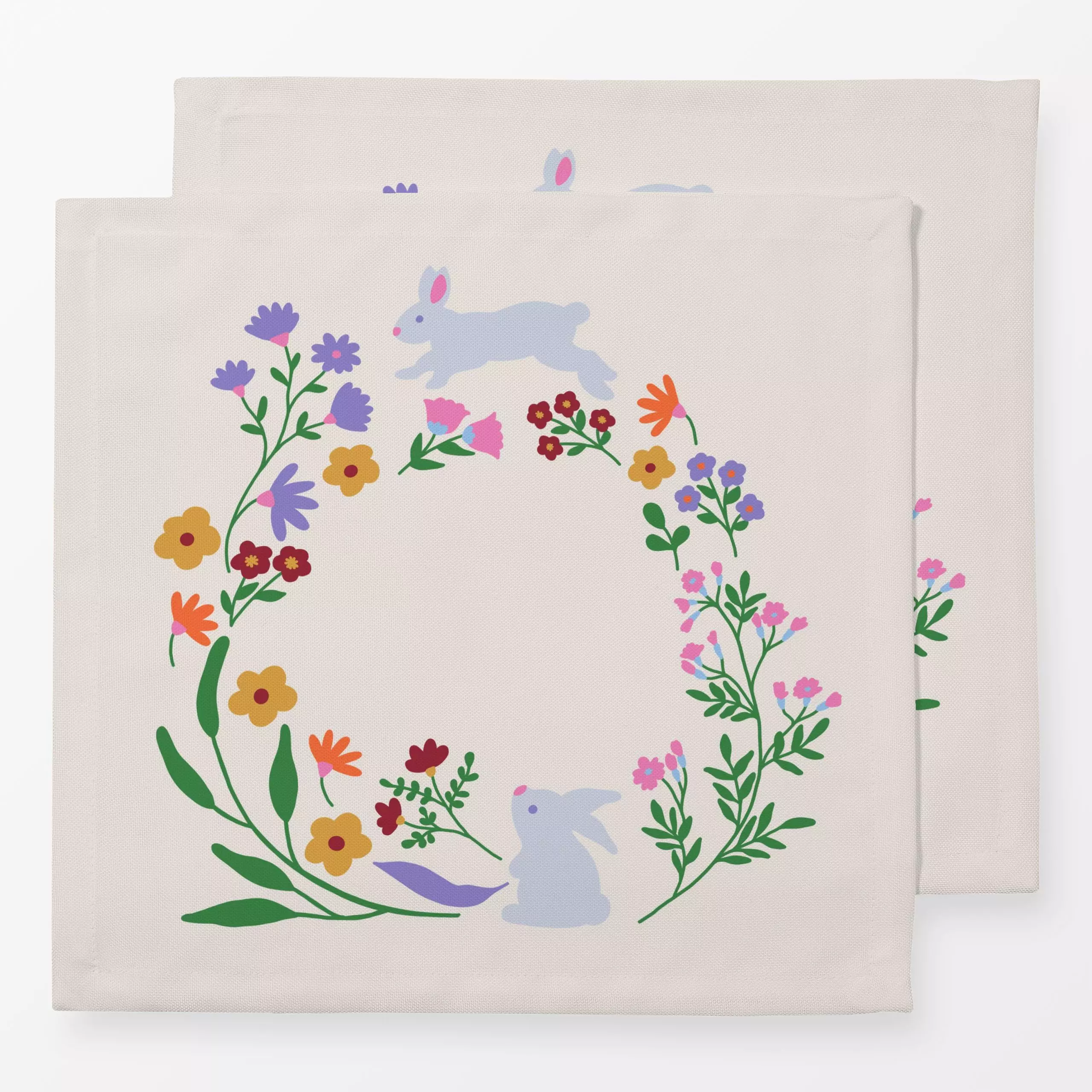 Servietten Beige - Blumen & Florales, Tiere, Anlässe - von „textilwerk"; niedlich, Geschenk, kinderkissen, personalisiert, c...
