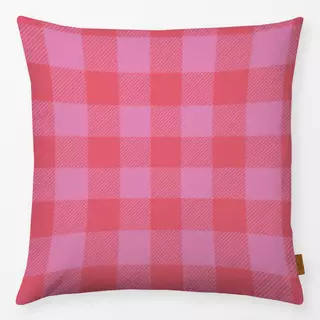Kissen Gingham Classic Pink Rot