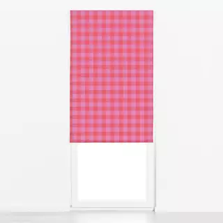 Raffrollo Gingham Classic Pink Rot