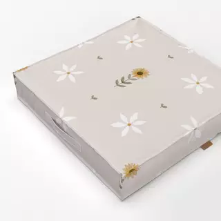 Bodenkissen Sonnenblumen und Gänseblümchen