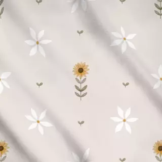 Meterware Sonnenblumen und Gänseblümchen