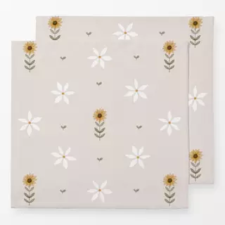 Servietten Sonnenblumen und Gänseblümchen