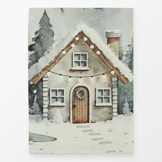 Geschirrtücher Cozy XMas Haus im Wald