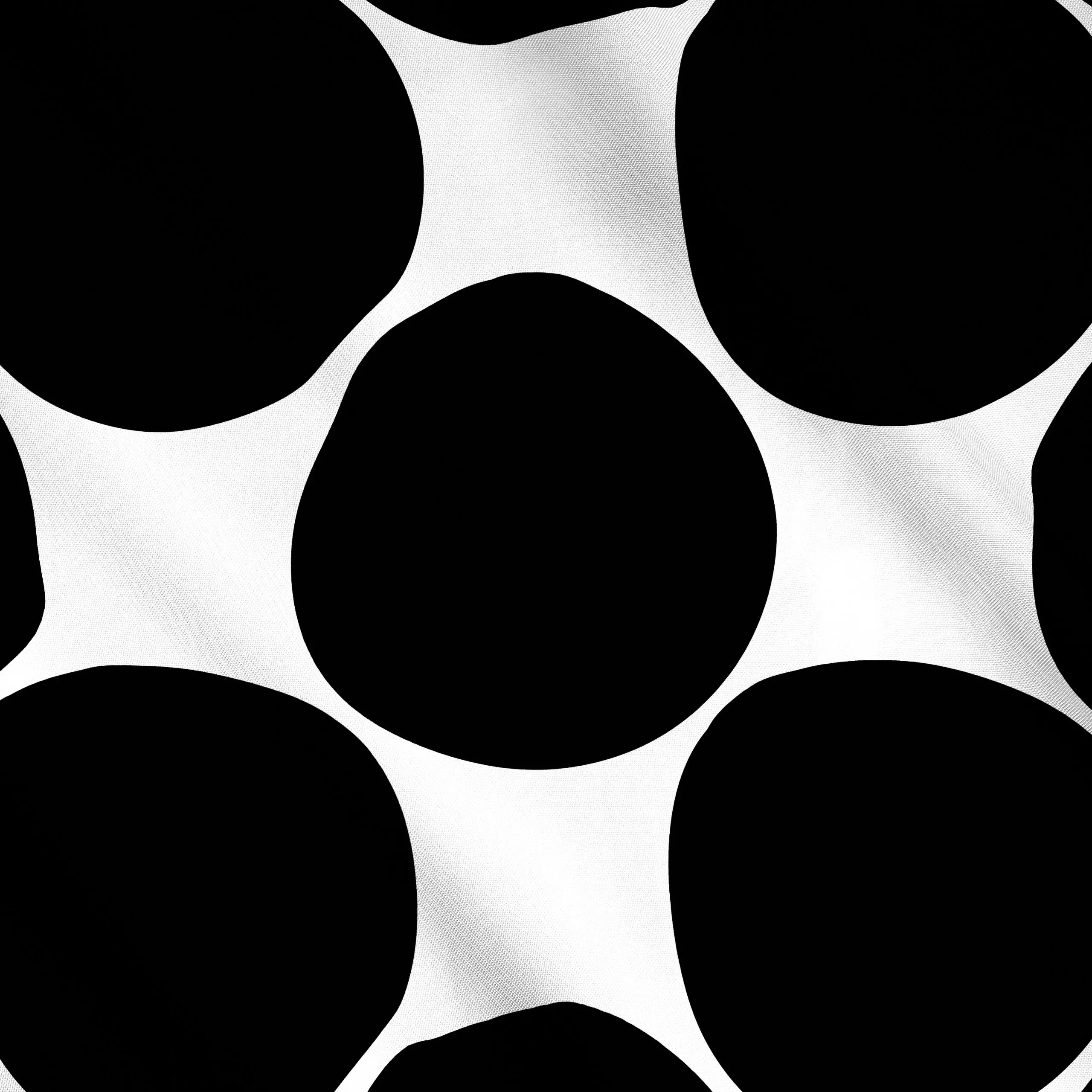 Meterware Osternest weiß schwarz - Symbole & Muster - von „Julia Reyelt"; Muster, schwarz, abstrakt, Punkte, Retro, Weiss, O...