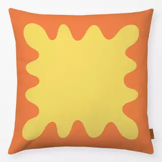Kissen Farbfreude Wellen Orange