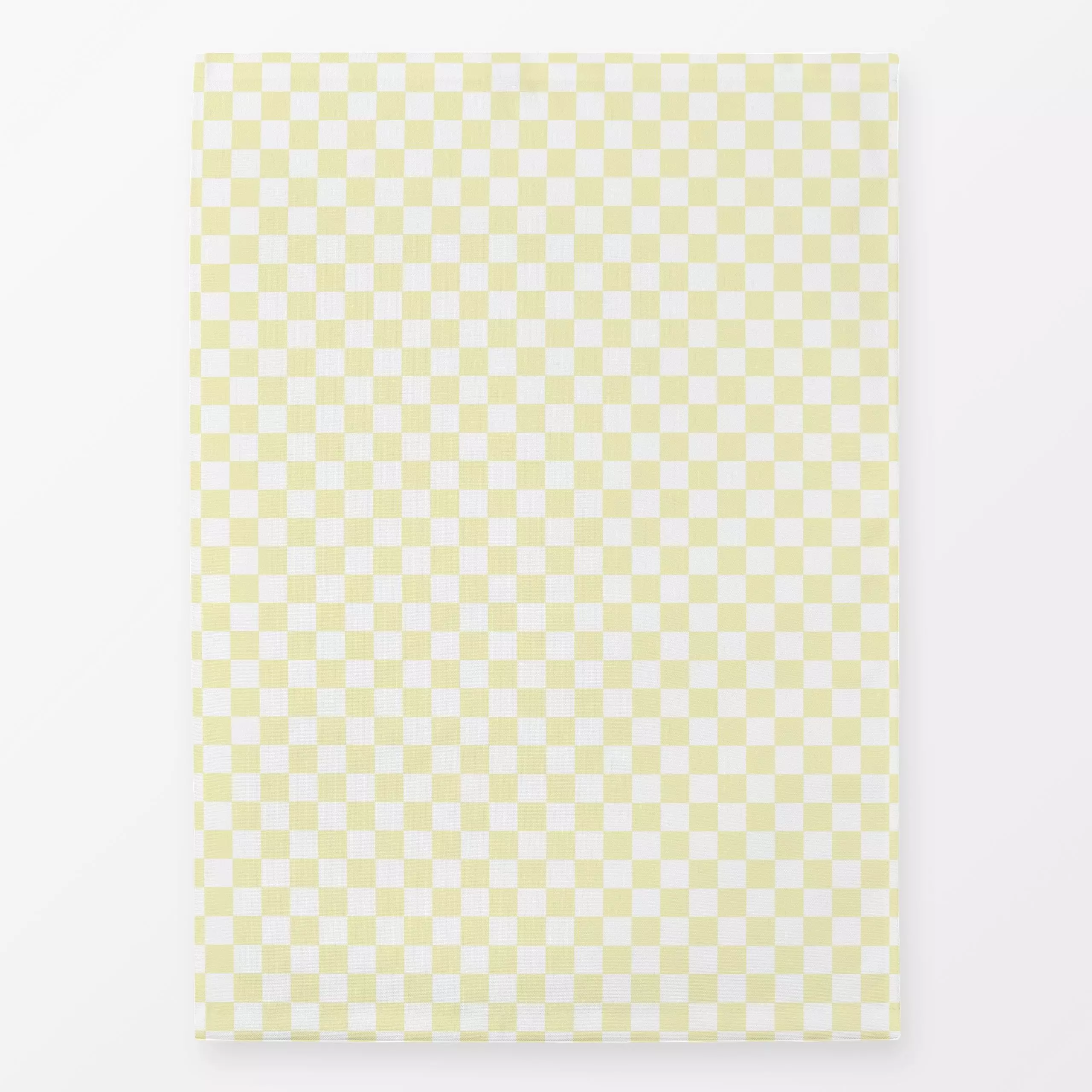 Geschirrtücher Karo Sommer Gelb - Symbole & Muster - von „Studio ROSAGRAU“; Sommerblumen, Karo, summer, gelb, Karos, StudioR...