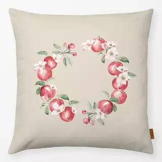 Kissen Apfel Kranz warm beige