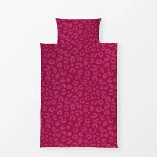Bettwäsche Leopardenmuster BerryPink