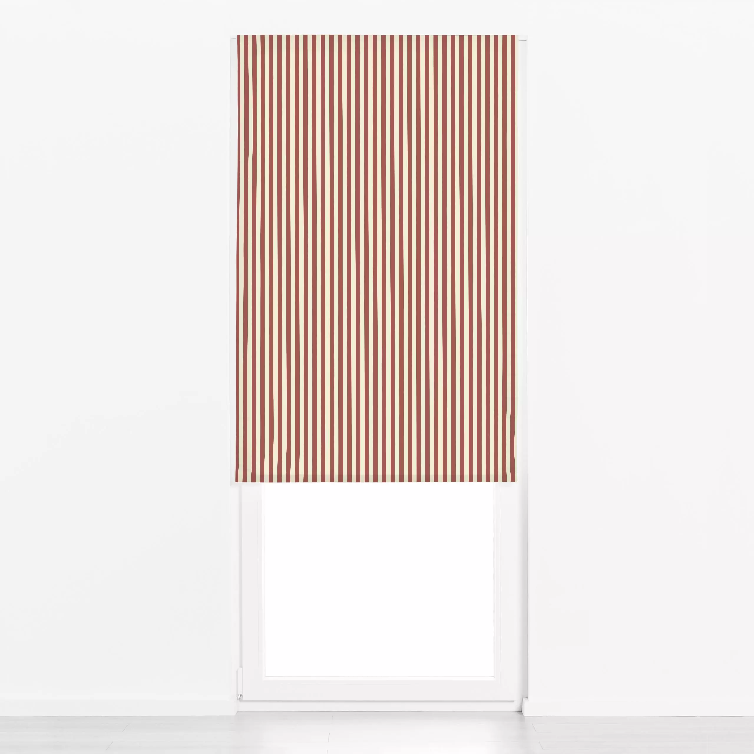 Raffrollo Weihnachtsmuster Rot-Weiß - Kinderzimmer & Motive für Kinder, Weihnachten - von „Jana Moßmann"; Muster, Streifen, ...