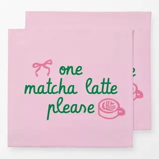 Servietten One Matcha Latte Please