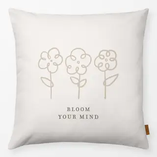 Kissen Bloom Your Mind beige