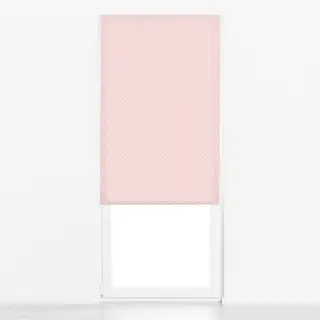 Raffrollo Punkte Polkadot Beige Rosa