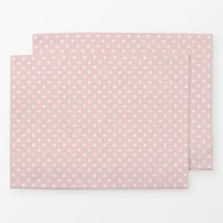 Tischset Punkte Polkadot Beige Rosa