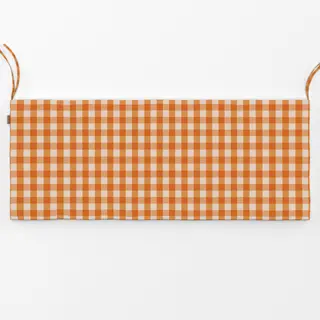 Bankauflage Gingham Karo Orange