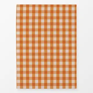 Geschirrtuch Gingham Karo Orange