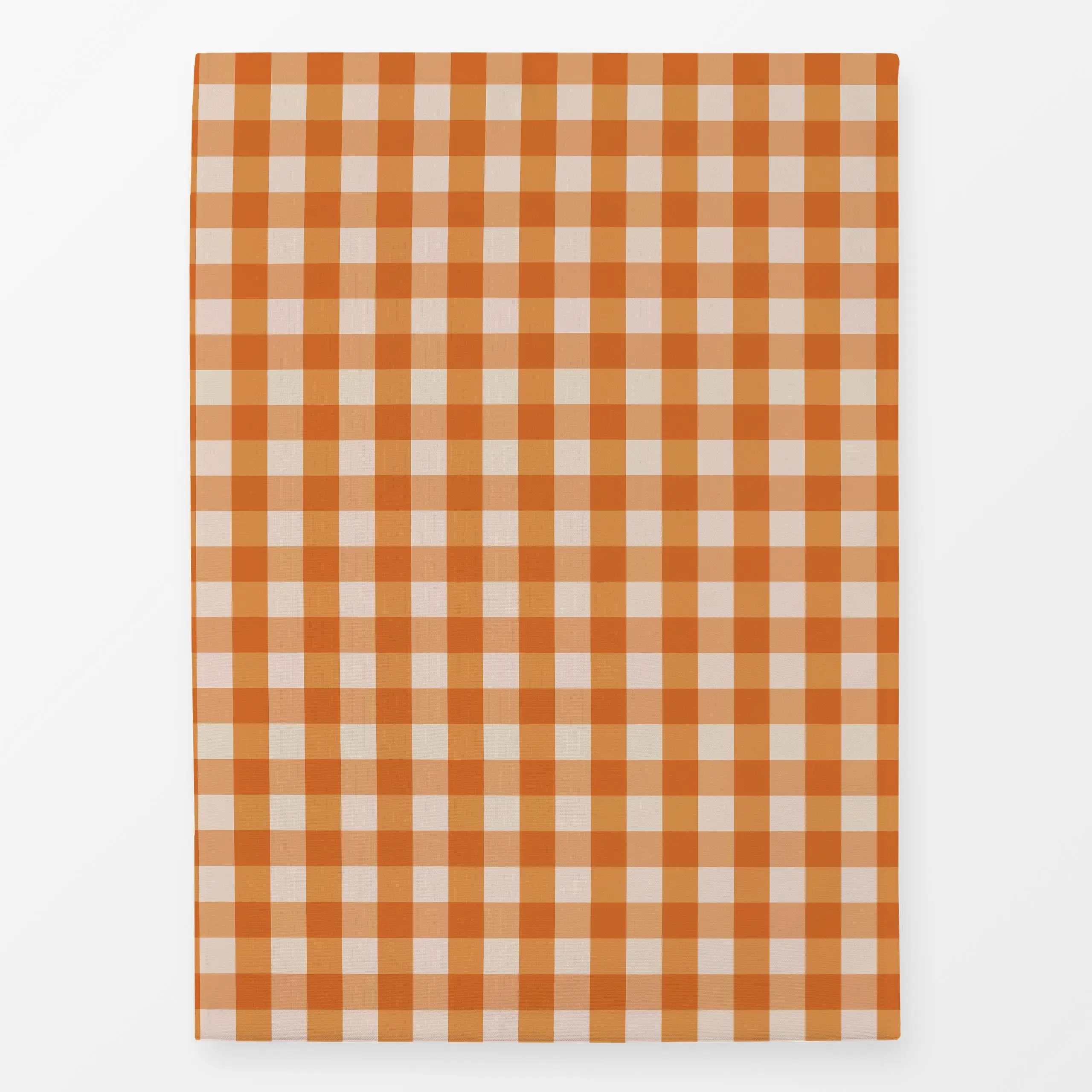 Geschirrtücher Gingham Karo Orange - Herbst, Symbole & Muster, Retro & Vintage - von „Mareen Heinz"; Retro, Orange, Karo, He...