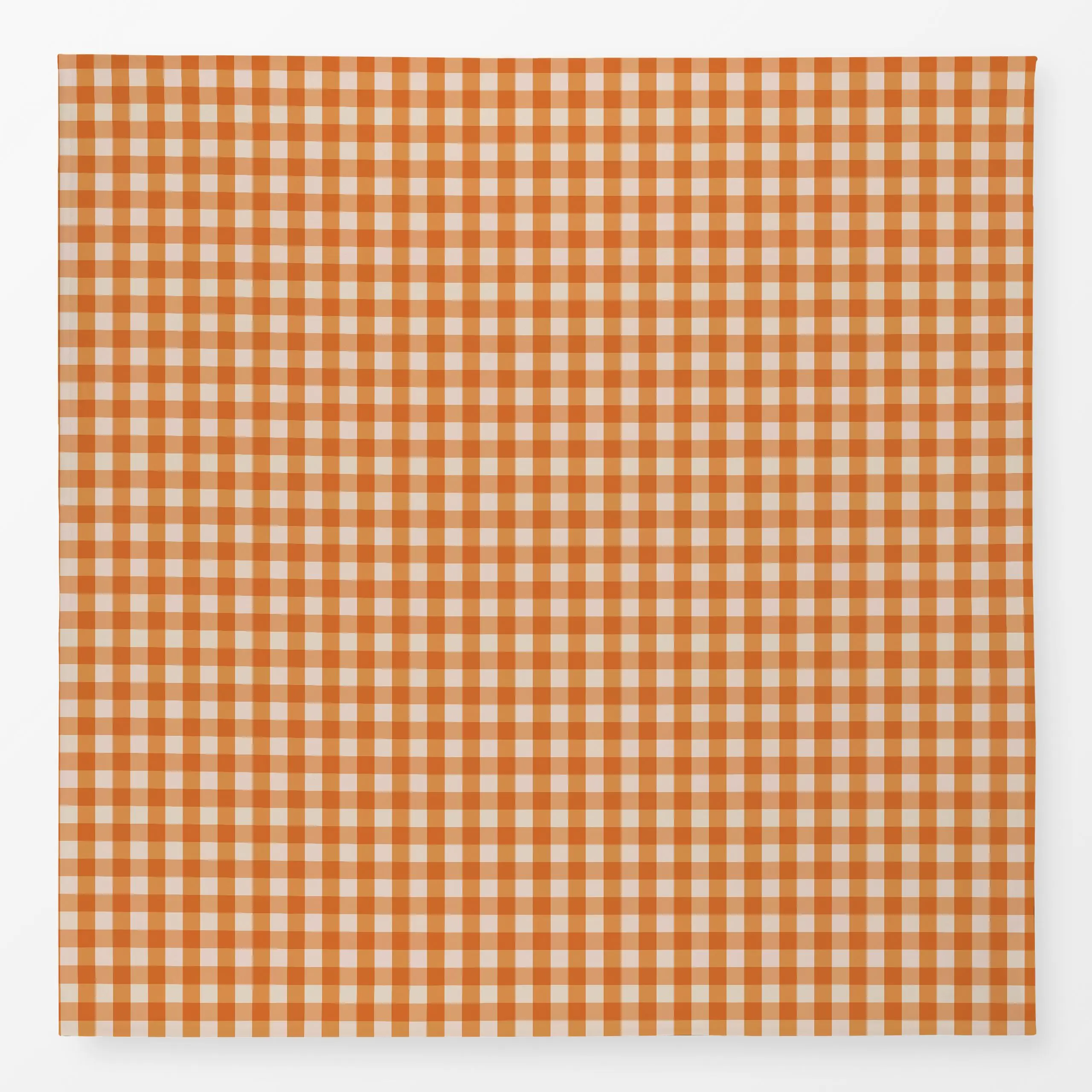 Tischdecke Gingham Karo Orange - Herbst, Symbole & Muster, Retro & Vintage - von „Mareen Heinz"; Retro, Orange, Karo, Herbst...