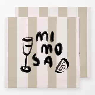 Servietten MIMOSA beige