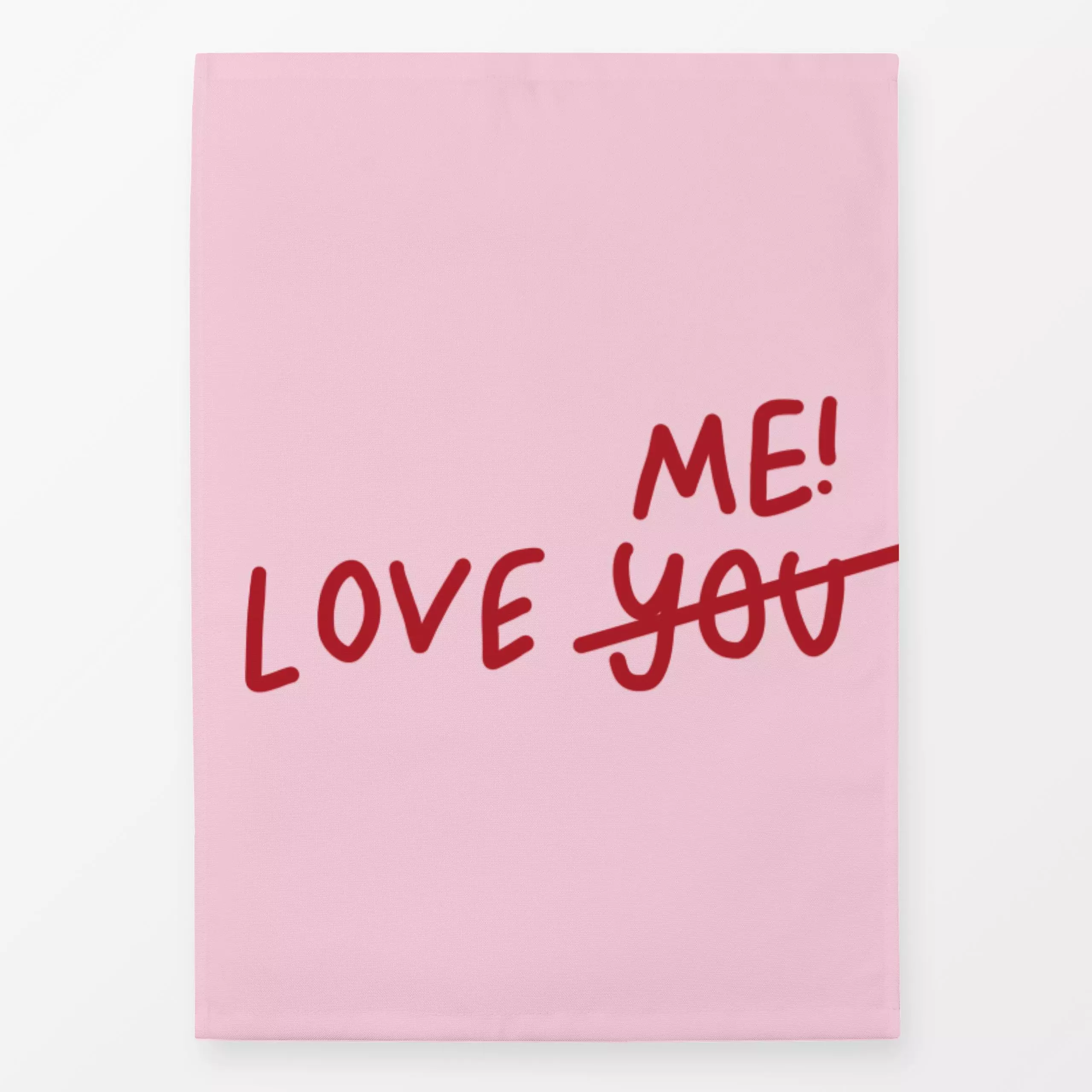 Geschirrtücher I Love Me - Sprüche & Schriftzüge - von „textilwerk"; Illustration, trend, geschenkidee, minimalistisch, schl...