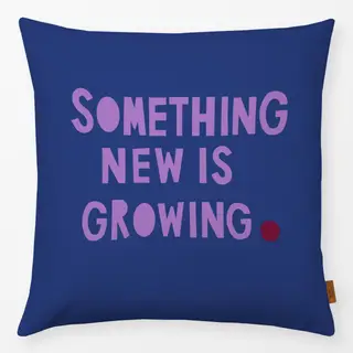 Kissen Something new lila blau
