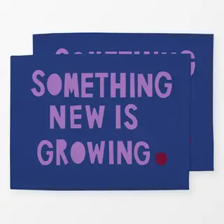 Tischset Something new lila blau