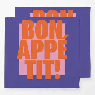 Servietten BonAppetit blau