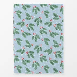 Geschirrtücher tossed holly - green and blue