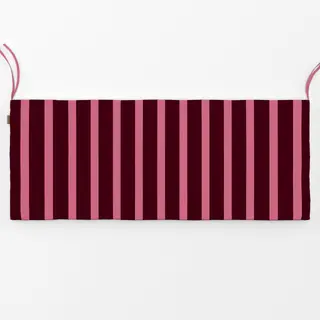 Bankauflage Stripes berry and pink