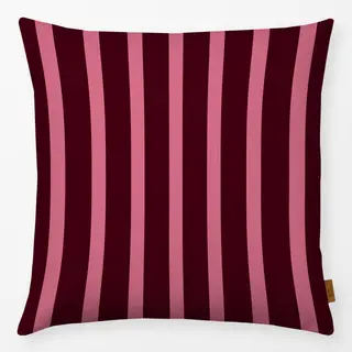 Kissen Stripes berry and pink