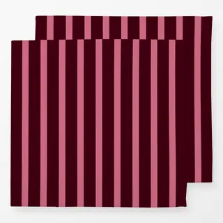 Servietten Stripes berry and pink