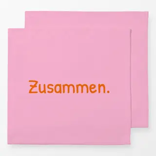Servietten Zusammen pink