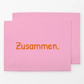 Tischset Zusammen pink