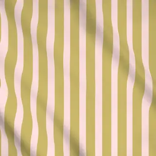 Meterware Streifen rosa gold