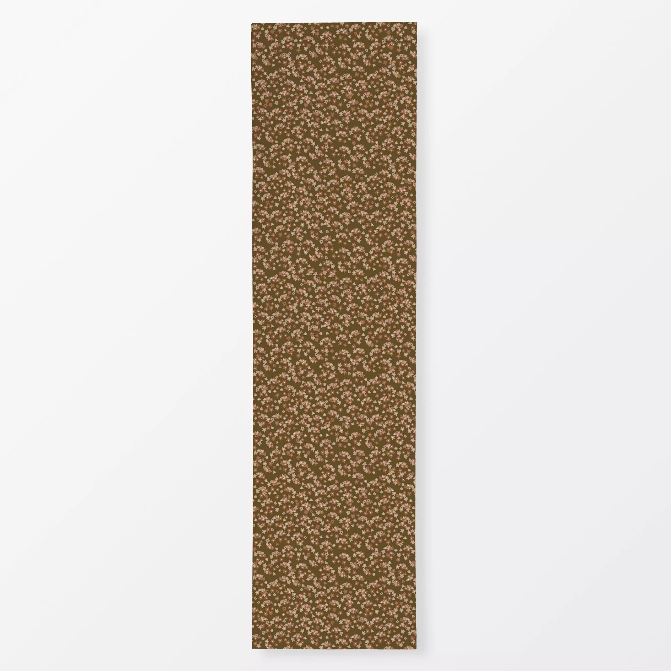 Tischläufer Rose Flowers Khaki - Blumen & Florales, Frühling, Pflanzen & Botanik - von „Anna Petersen"; Trockenblumen, rosa,...