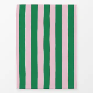 Geschirrtücher Streifen Grün Rosa