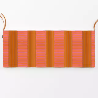 Bankauflage Streifen Pink Orange
