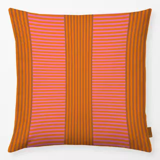 Kissen Streifen Pink Orange