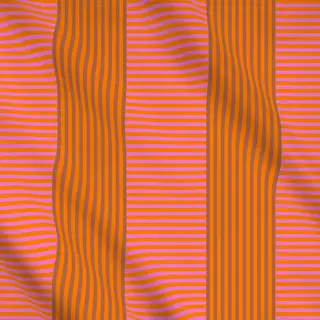 Meterware Streifen Pink Orange