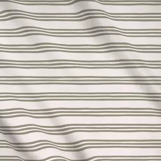 Meterware Streifen Grün Beige