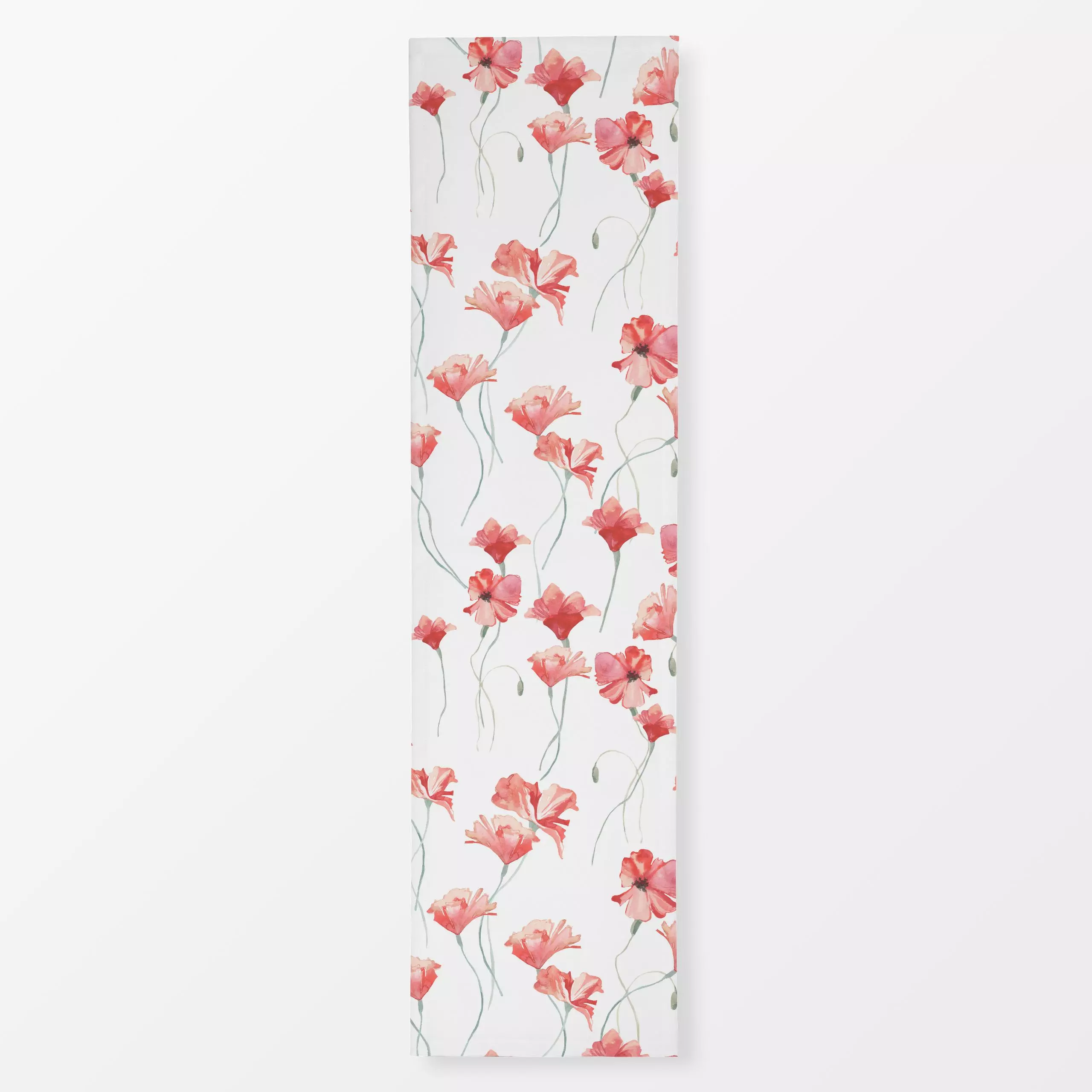 Tischläufer Tanzender Mohn - Blumen & Florales, Sommer - von „Uta Naumann"; Natur, Garten, Mohn, Wildblumen, Sommerblumen, W...