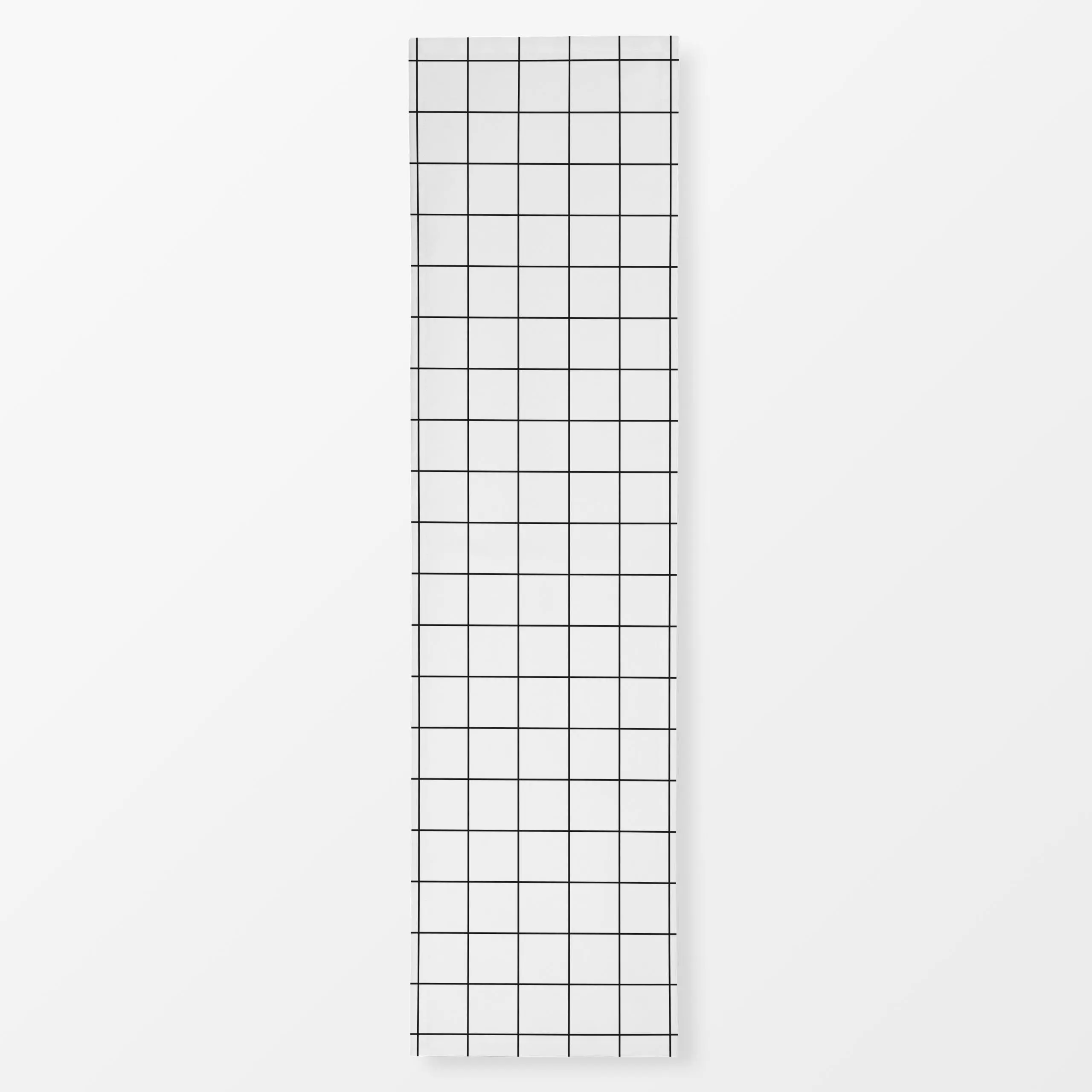 Tischläufer Memphis Grid Black On White, gemustert, von BOUDOIR BOBO