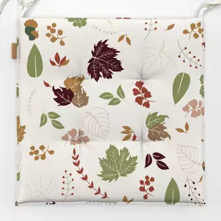Sitzkissen Autumn Leaves Light Background