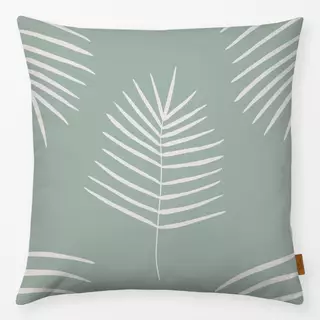 Kissen Minimal Leaf naturals grün