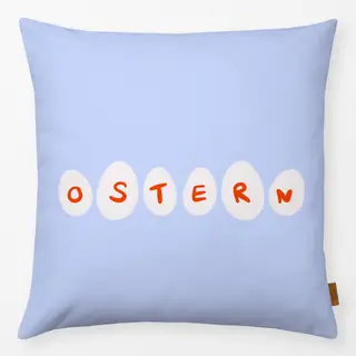 Kissen Ostern Ostereier Blau