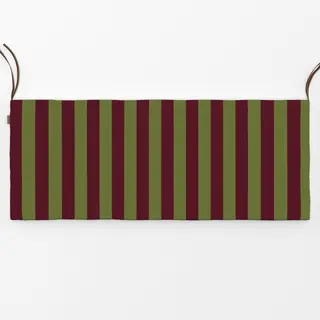 Bankauflage Cabana Streifen burgundy oliv