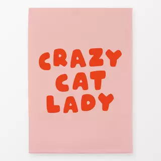 Geschirrtuch Typo Crazy Cat Lady